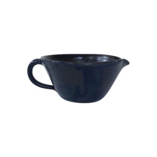 1970s Mid-Century Modern John Garrou for Old Fort Pottery Purple Glaze Pitcher